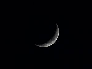 Preview wallpaper moon, shadow, night, sky, black
