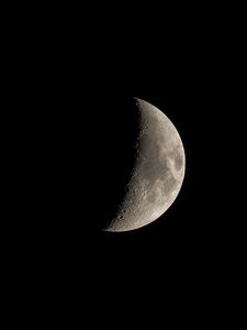 Preview wallpaper moon, shadow, planet, craters