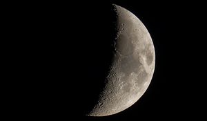 Preview wallpaper moon, shadow, planet, craters