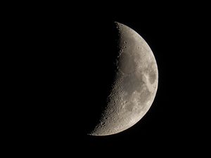 Preview wallpaper moon, shadow, planet, craters
