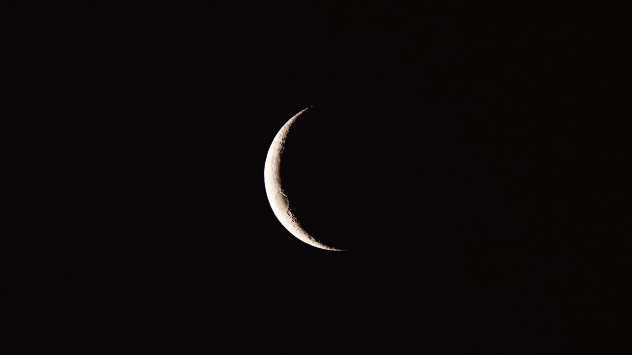 Wallpaper moon, sky, dark, space