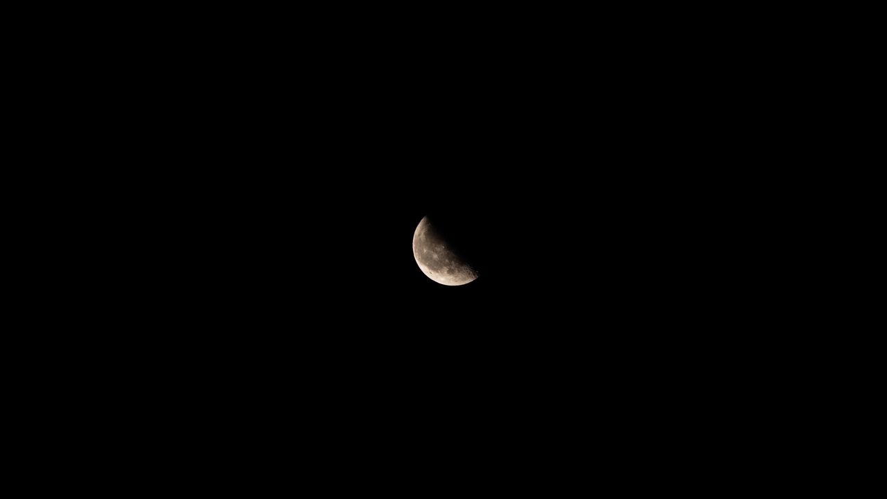 Wallpaper moon, sky, darkness, night, space
