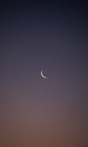 Preview wallpaper moon, sky, evening, sunset