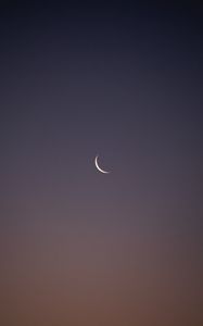 Preview wallpaper moon, sky, evening, sunset