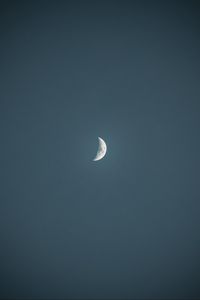 Preview wallpaper moon, sky, minimalism, evening