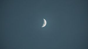Preview wallpaper moon, sky, minimalism, evening