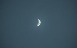 Preview wallpaper moon, sky, minimalism, evening