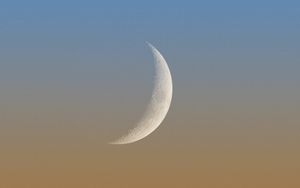 Preview wallpaper moon, sky, minimalism, nature