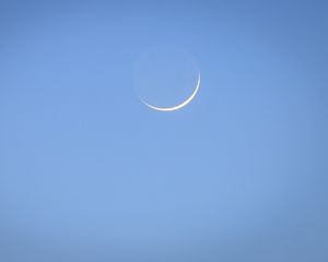 Preview wallpaper moon, sky, minimalism, blue