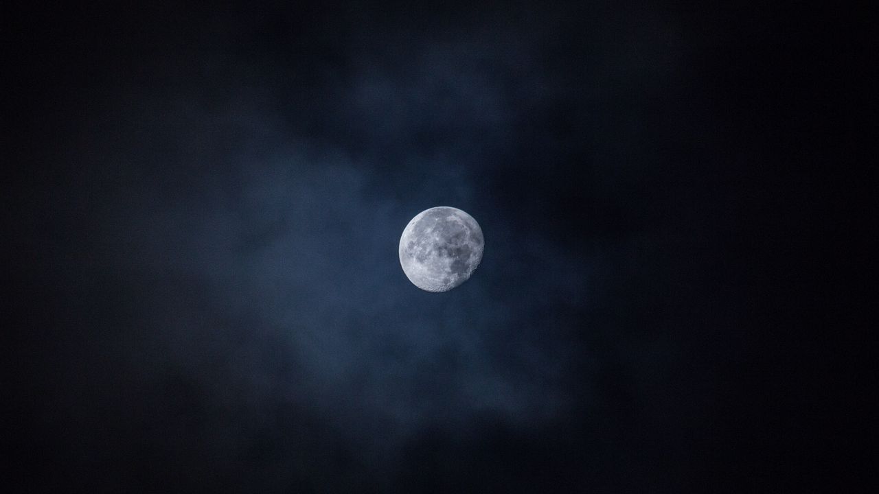 Wallpaper moon, sky, night, space