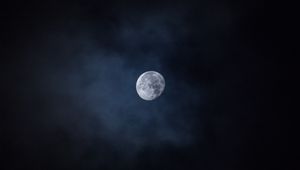 Preview wallpaper moon, sky, night, space