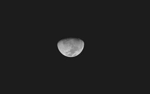 Preview wallpaper moon, sky, night, bw
