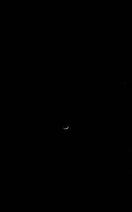 Preview wallpaper moon, sky, night, minimalism, black