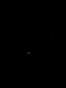 Preview wallpaper moon, sky, night, minimalism, black
