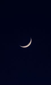 Preview wallpaper moon, sky, night, black, minimalism, darkness