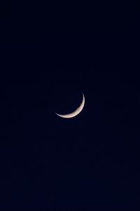 Preview wallpaper moon, sky, night, black, minimalism, darkness