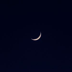 Preview wallpaper moon, sky, night, black, minimalism, darkness