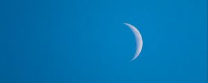 Preview wallpaper moon, sky, night, blue