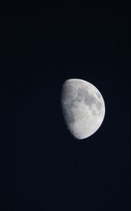 Preview wallpaper moon, sky, night, darkness, black