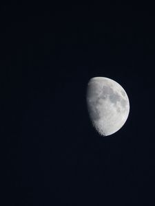 Preview wallpaper moon, sky, night, darkness, black