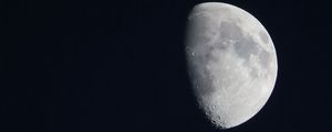 Preview wallpaper moon, sky, night, darkness, black
