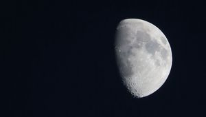 Preview wallpaper moon, sky, night, darkness, black