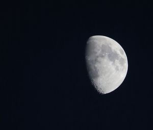 Preview wallpaper moon, sky, night, darkness, black