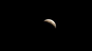 Preview wallpaper moon, sky, night, dark, black