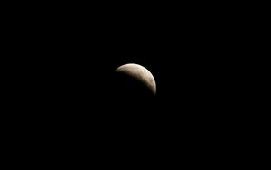 Preview wallpaper moon, sky, night, dark, black