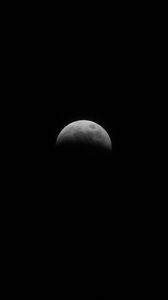 Preview wallpaper moon, sky, night, black and white, black