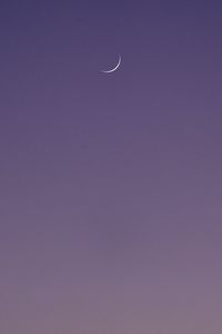 Preview wallpaper moon, sky, purple, minimalism