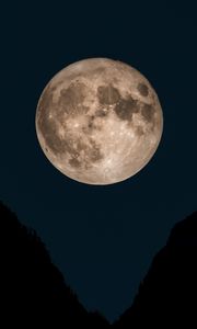 Preview wallpaper moon, slope, night