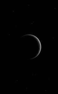 Preview wallpaper moon, space, black, stars
