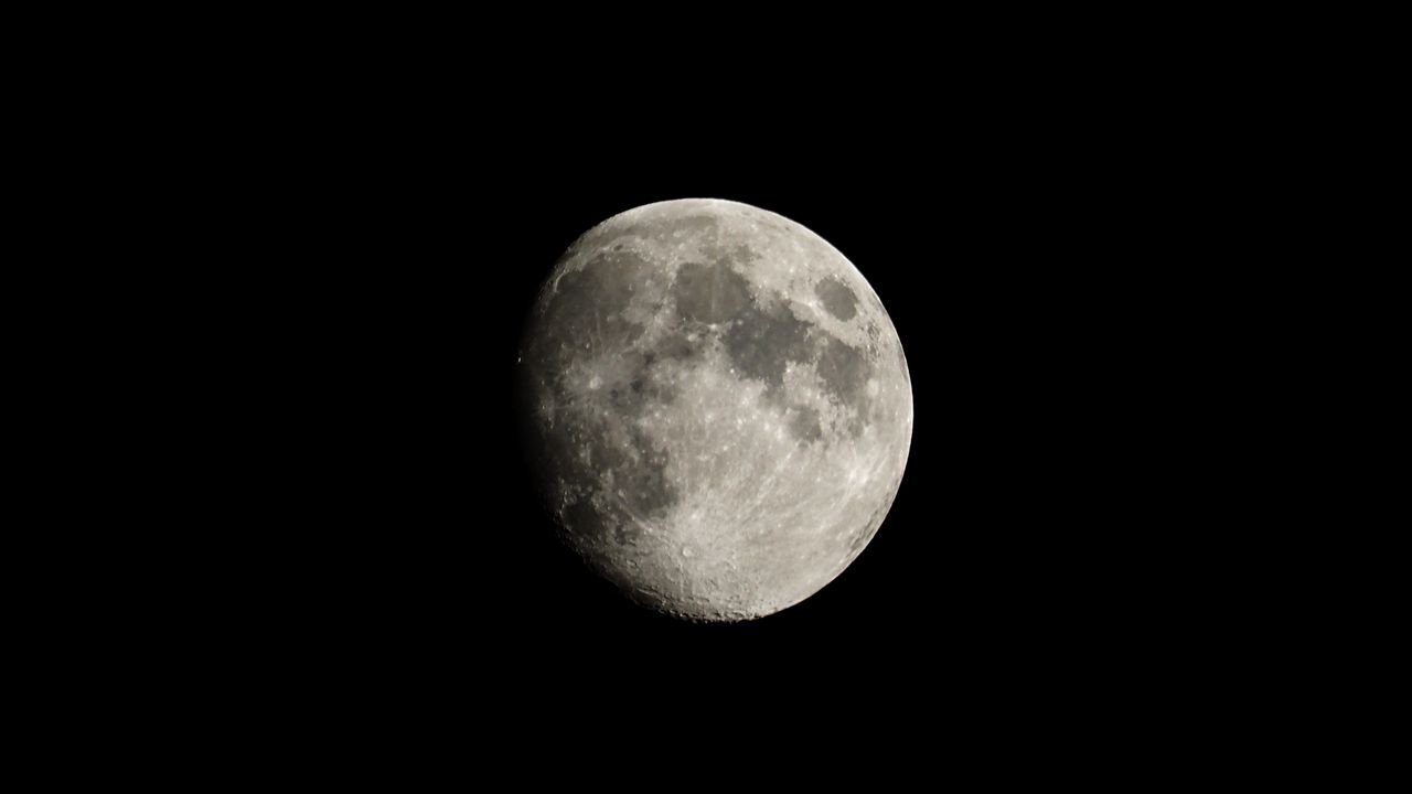 Wallpaper moon, space, dark, ball