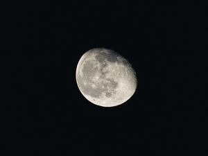 Preview wallpaper moon, space, dark, darkness
