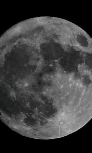 Preview wallpaper moon, space, night, full moon, craters
