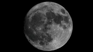 Preview wallpaper moon, space, night, full moon, craters