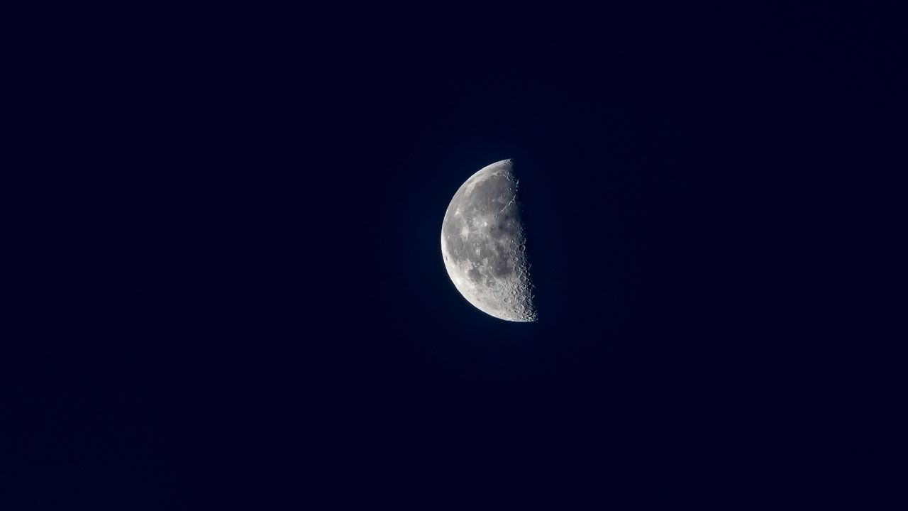 Wallpaper moon, space, satellite, sky