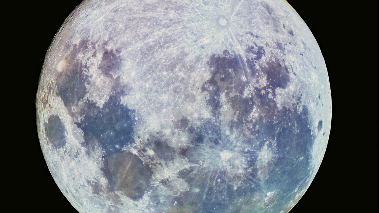 Wallpaper moon, space, satellite, craters, planet