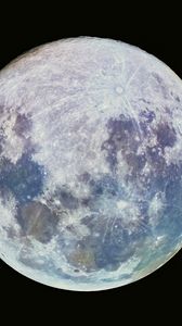 Preview wallpaper moon, space, satellite, craters, planet