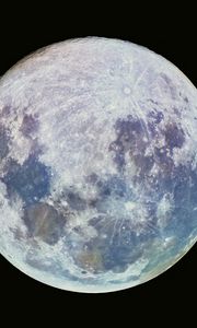 Preview wallpaper moon, space, satellite, craters, planet