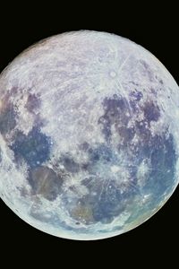 Preview wallpaper moon, space, satellite, craters, planet