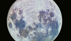 Preview wallpaper moon, space, satellite, craters, planet