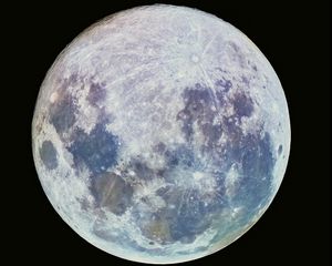 Preview wallpaper moon, space, satellite, craters, planet
