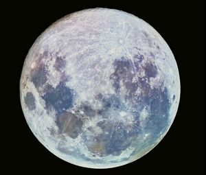 Preview wallpaper moon, space, satellite, craters, planet