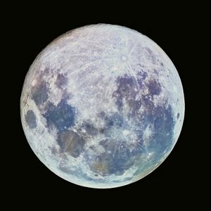 Preview wallpaper moon, space, satellite, craters, planet