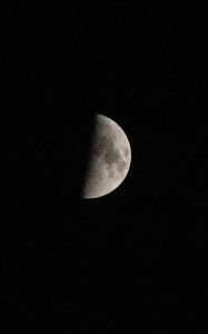 Preview wallpaper moon, space, shadow, dark