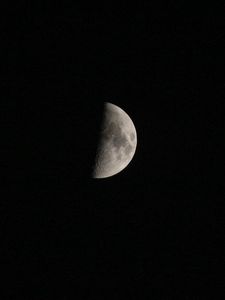 Preview wallpaper moon, space, shadow, dark