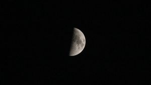 Preview wallpaper moon, space, shadow, dark