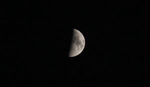 Preview wallpaper moon, space, shadow, dark